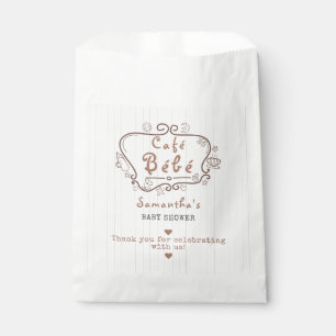 Café Bébé French Modern Gender Neutral Baby Shower Favour Bag
