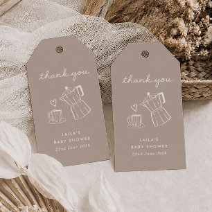 Cafe Bebe Home Coffee Baby Shower Espresso Gift Tags