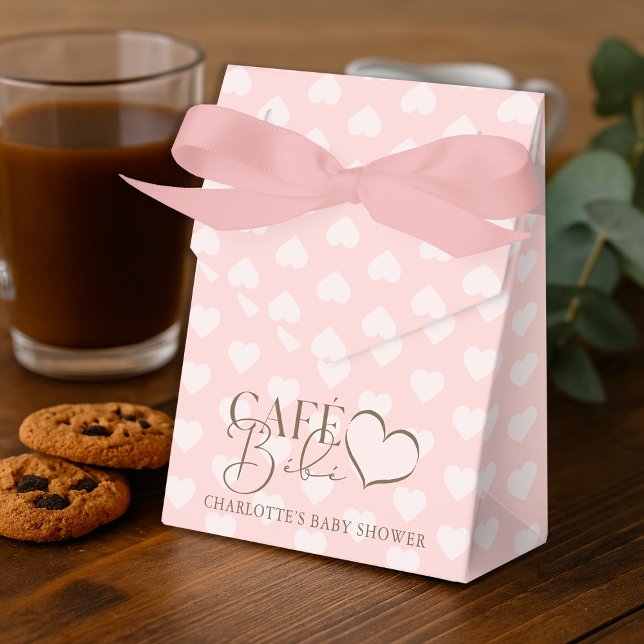 Café Bébé Paris Themed Baby Shower Favor Box (Café Bébé Paris Themed Baby Shower Favor Boxes)