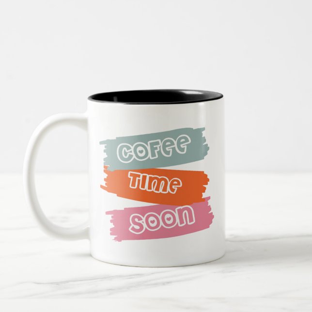Café Bientôt Mug - Fun Coffee Lover's Cup (Gauche)