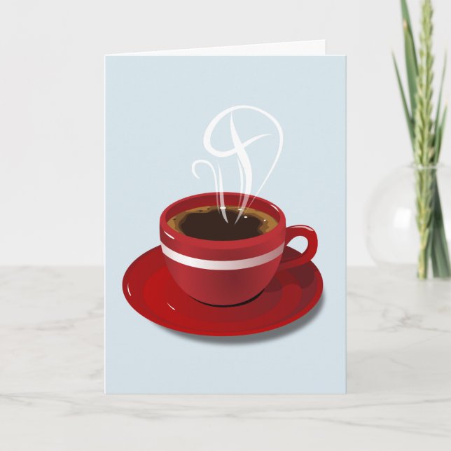 CAFÉ BLANC TOUTES LES OCCASIONS CARTE DE SALUT (Devant)
