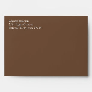Café Brown A7 5 x 7 Enveloppes préadressées per