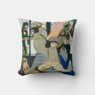 Cafe by Ernst Ludwig Kirchner Throw Pillow