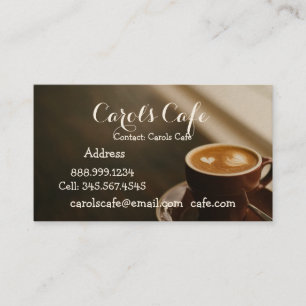 Café Café sur mesure Café Café Carte de visite
