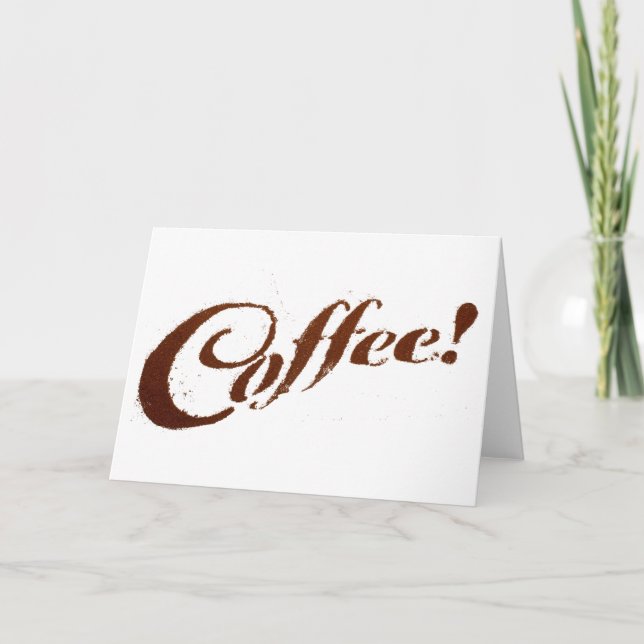Café - Carte de voeux (Devant)