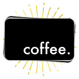 café. carte perforée de fidélité