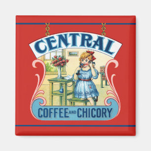 Café central et aimant chicorée