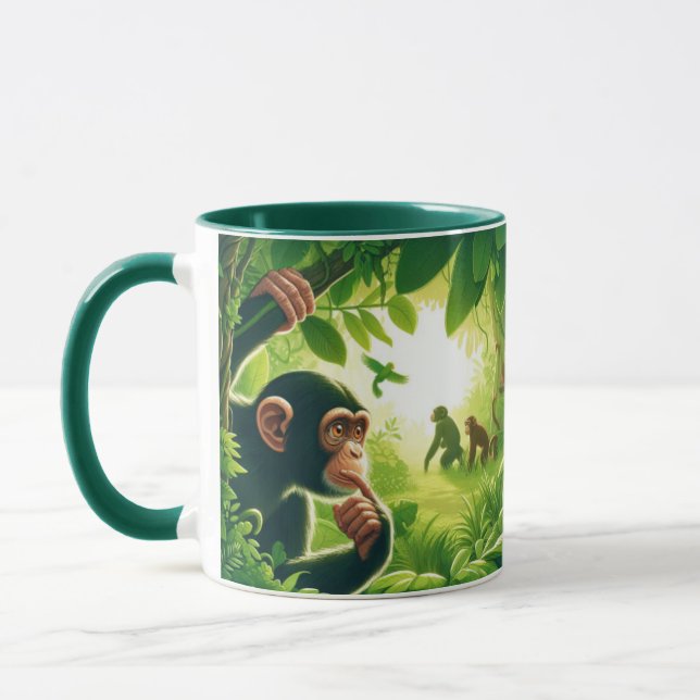 Café chimpanzé Mug (Gauche)