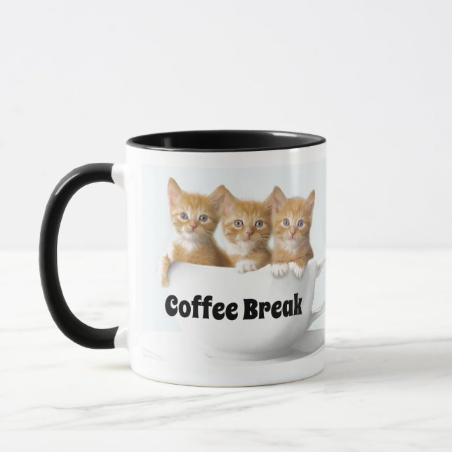Café Coffee Mug Three Kittens (Gauche)