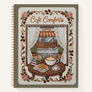 Café Comforts Embroidered Coffee Shop & Book 
