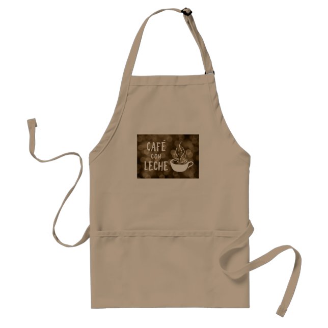 cafe con leche bokeh standard apron (Front)