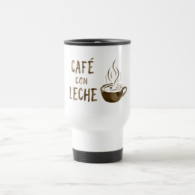 cafe con leche bokeh travel mug (Center)
