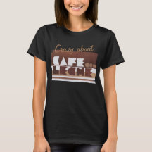 CAFE CON LECHE Café CRAZY BLACK Femme T-shirt