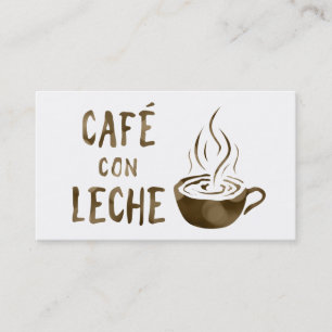 cafe con leche loyalty program card