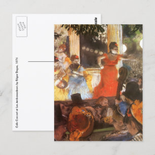 Cafe Concert at Les Ambassadeurs by Edgar Degas Postcard