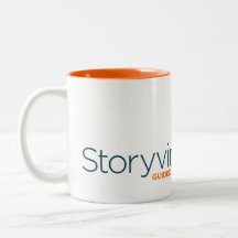 CAFÉ CUP - Storyvine White/Orange Mug