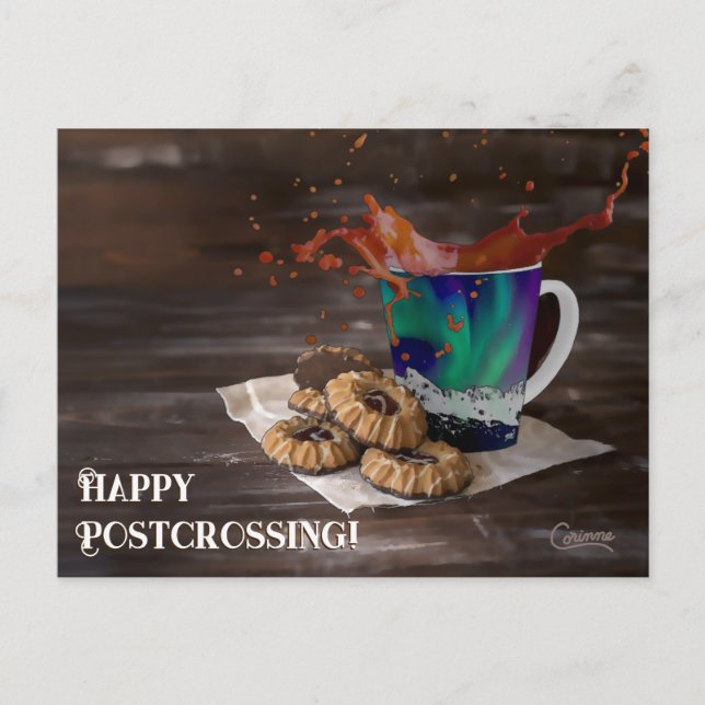 Café de croisement - Carte postale (Devant)