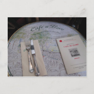 Café de Flore, Paris, France - Cadre, Menu