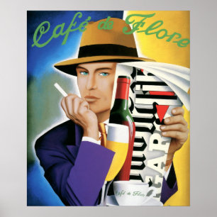 CAFÉ DE FLORE POSTER
