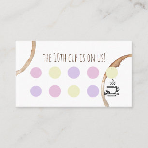 café de la carte de fidélité