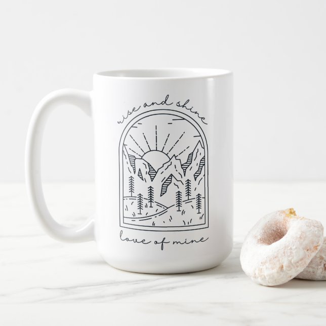 Café de levage et de shine (b) Mug (Avec donut)