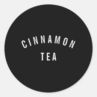 Café de thé moderne minimaliste Étiquette monochro