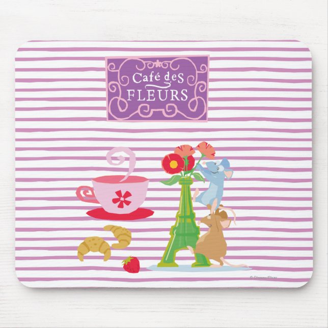 Cafe des fleurs mouse pad (Front)