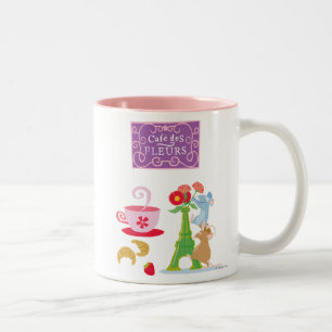 Cafe des fleurs Two-Tone coffee mug