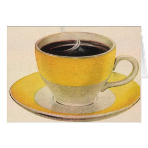 Café d'illustration vintage en Coupe Jaune
