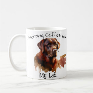 Café du matin avec ma Mug moderne Labrador