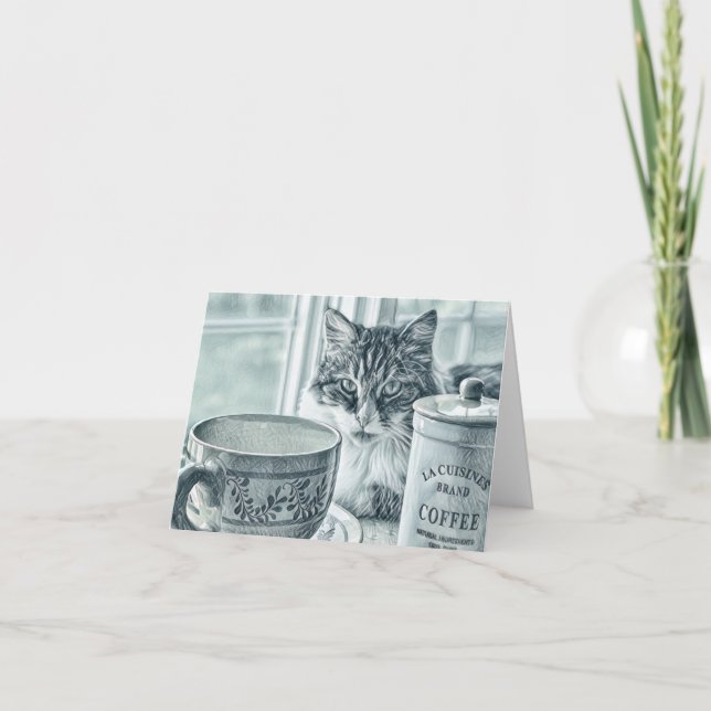 Café du matin — Cartes de notes toutes fins (Devant)