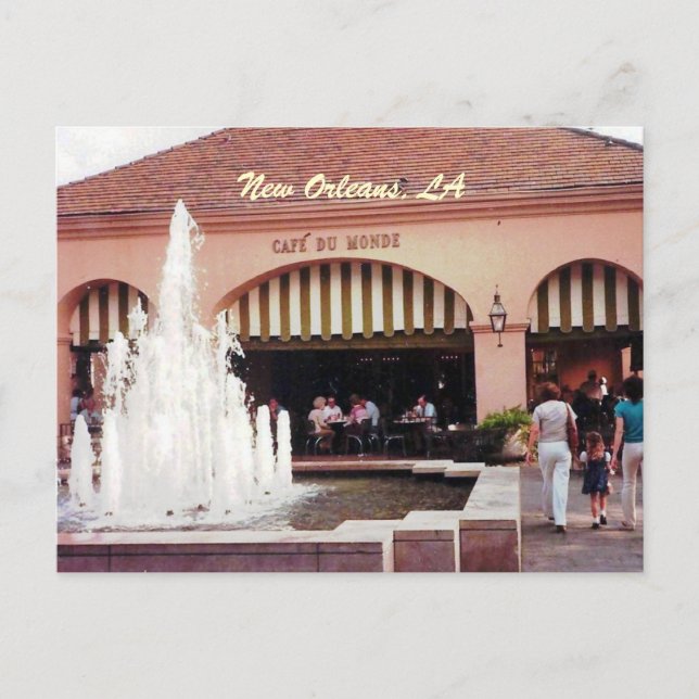 Café Du Monde Nouvelle-Orléans, Carte postale (Devant)