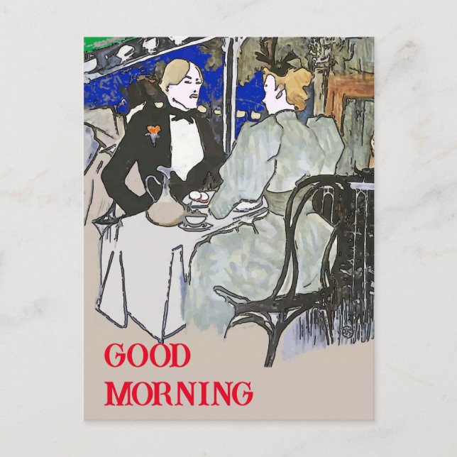 Cafe Du Monde Vintage Style Postcard (Front)