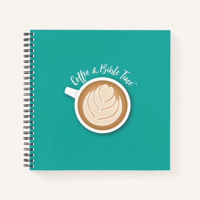 Café et Bible Time (Logo) Journal Turquoise (Devant)