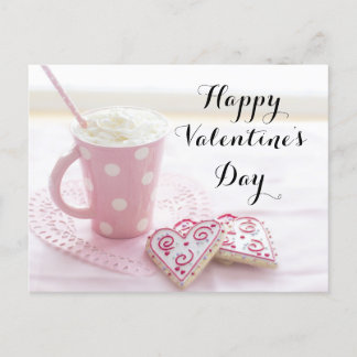 Café et biscuits Valentine | Carte postale