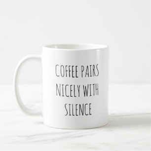 Café Et Silence   Tasse personnalisée