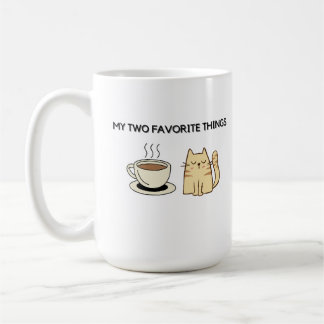 Café et tasse de chat