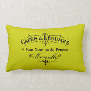 Café français lancer oreiller