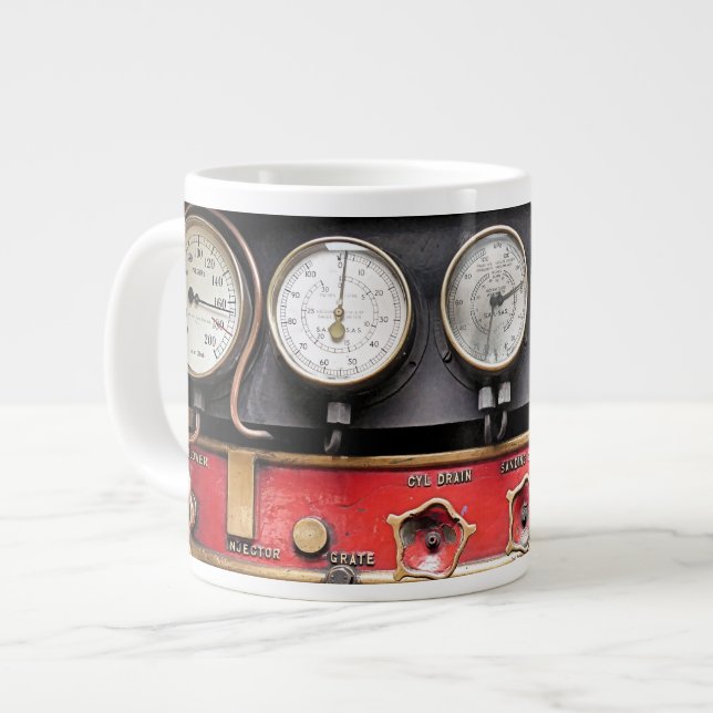 CAFÉ GÉANT DU TRAIN À VAPEUR MUG (Devant gauche)