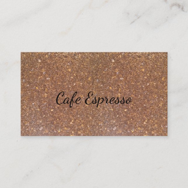 Café Grounds Carte de visite (Devant)