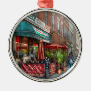 Cafe - Hoboken, NJ - Vito's Italian Deli Metal Ornament
