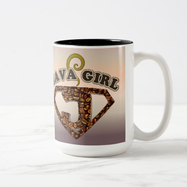 Café Humour fille Java Mug (Droit)
