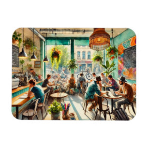 Cafe in Austin Magnet