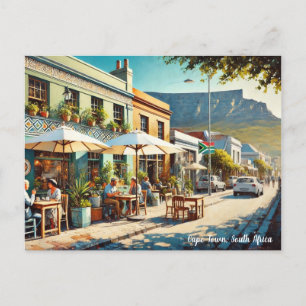 Cafe in Cape Town South Africa Postcard