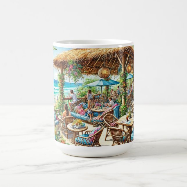Cafe in Honolulu Hawaii Coffee Mug (Center)