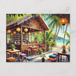Cafe in Koh Samui Postcard