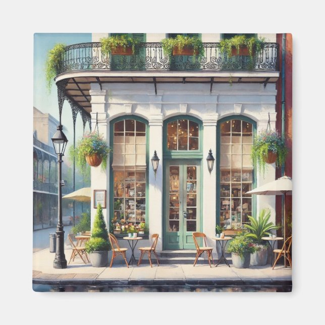Cafe in New Orleans Louisiana Magnet (Front)