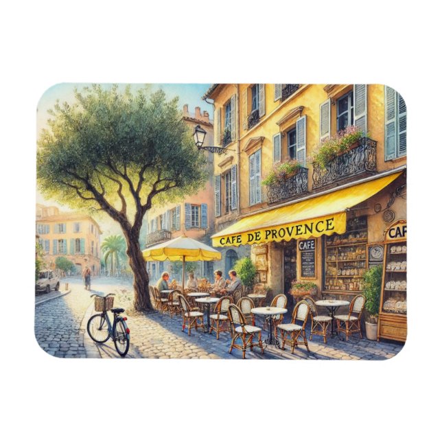 Cafe in Nice France Mug Magnet (Horizontal)