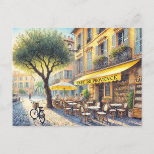 Cafe in Nice France Mug Postcard
