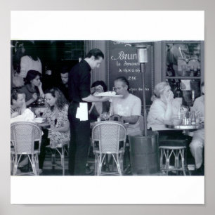Cafe in Paris Poster